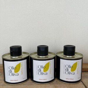 Extra vierge olijfolie uit Fermo - Set van 3 blikjes (100 ml)